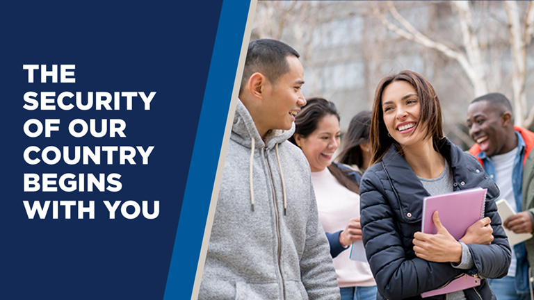 The security of our country begins with you